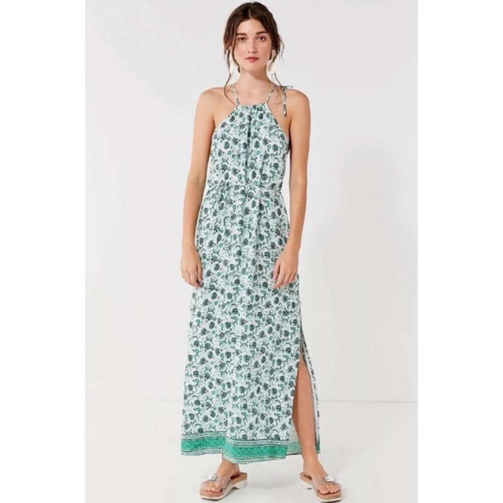 Urban Outfitters Blaze floral high neck maxi dress